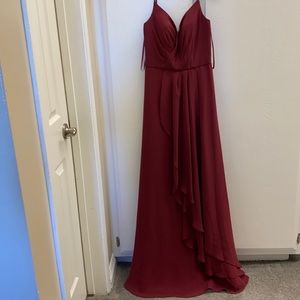 Allure Bridesmaids size 6 sangria evening dress.